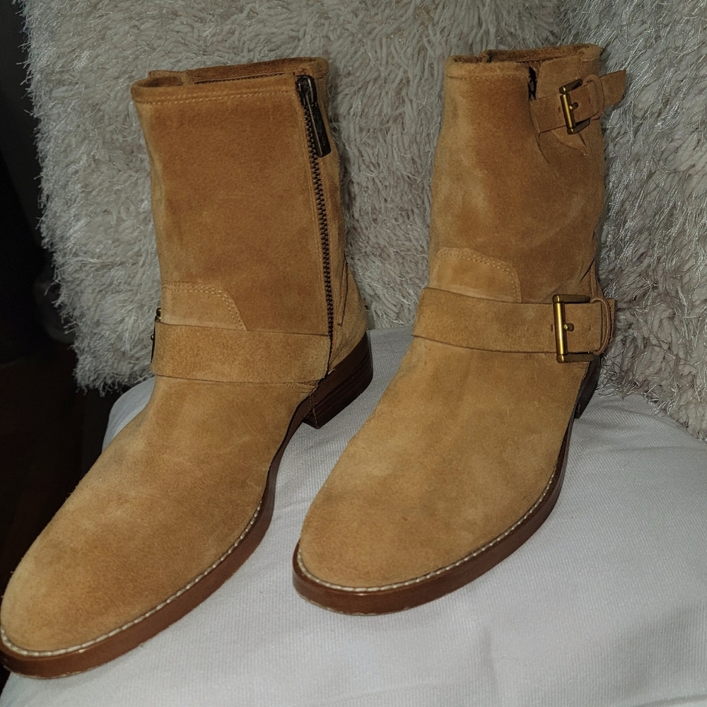 Michael kors suede ankle Boot excellent very cleen 9color  tan - Picture 2 of 16